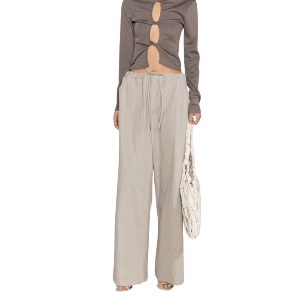 **FLASH SALE** NEW Christopher Esber straight-leg tied-waist trousers AU 8/US 4